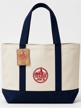 Trader Joe’s Large Reusable Canvas Tote Bag